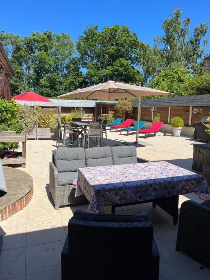 Bed and Breakfast Le Jardin Des Roses Gerponville Exterior foto